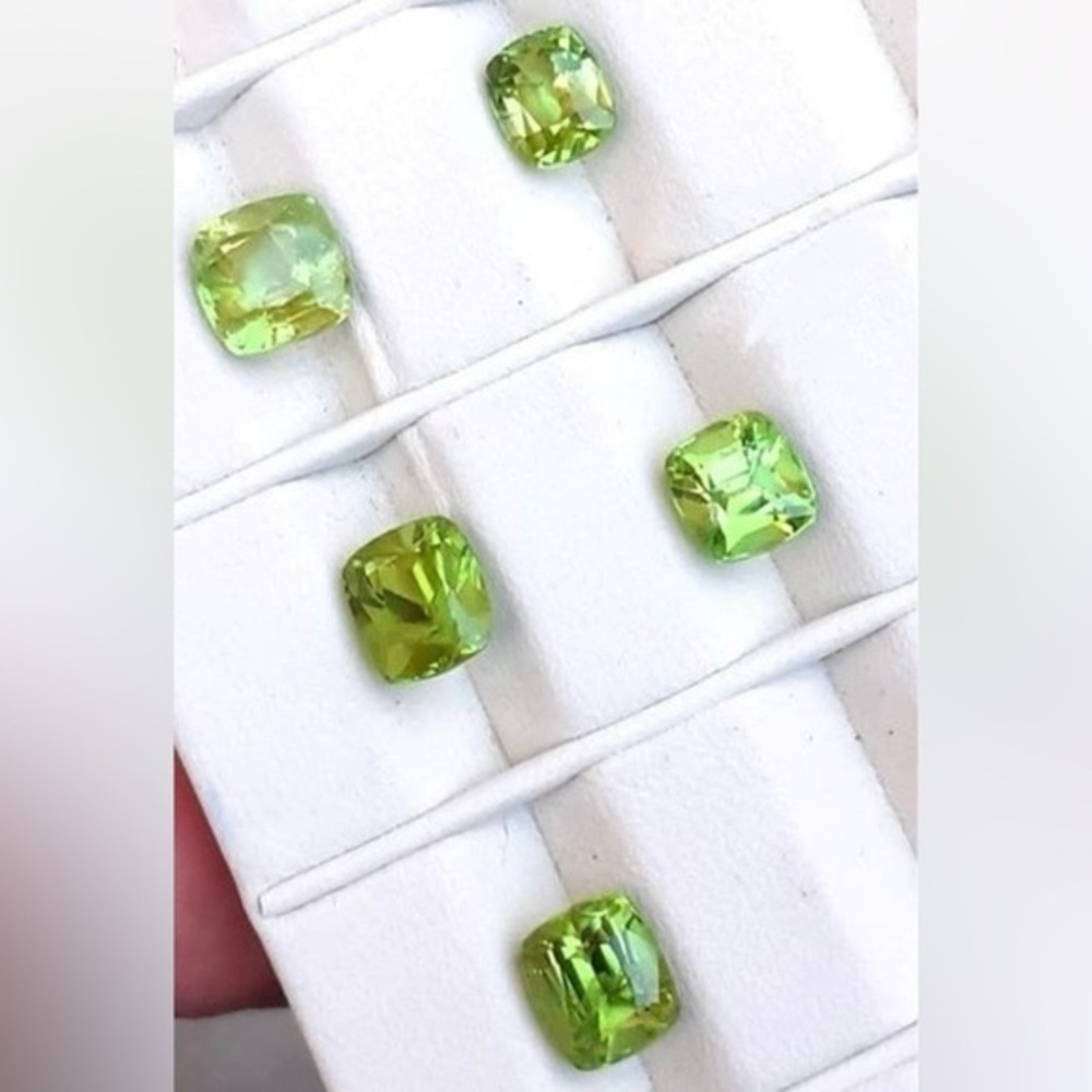 Natural Peridot 9.20 cts Cushion Cut Loose Gemstone